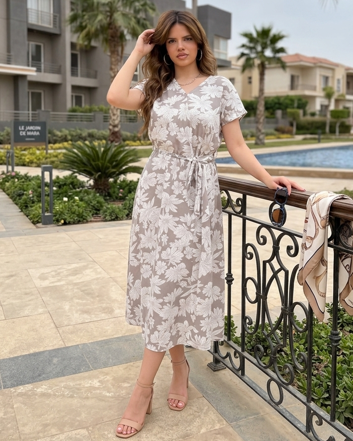 Creamy Bloom Dress