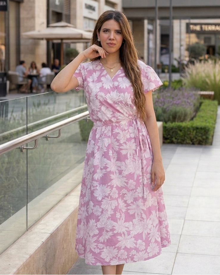 Rosy Whisper Dress