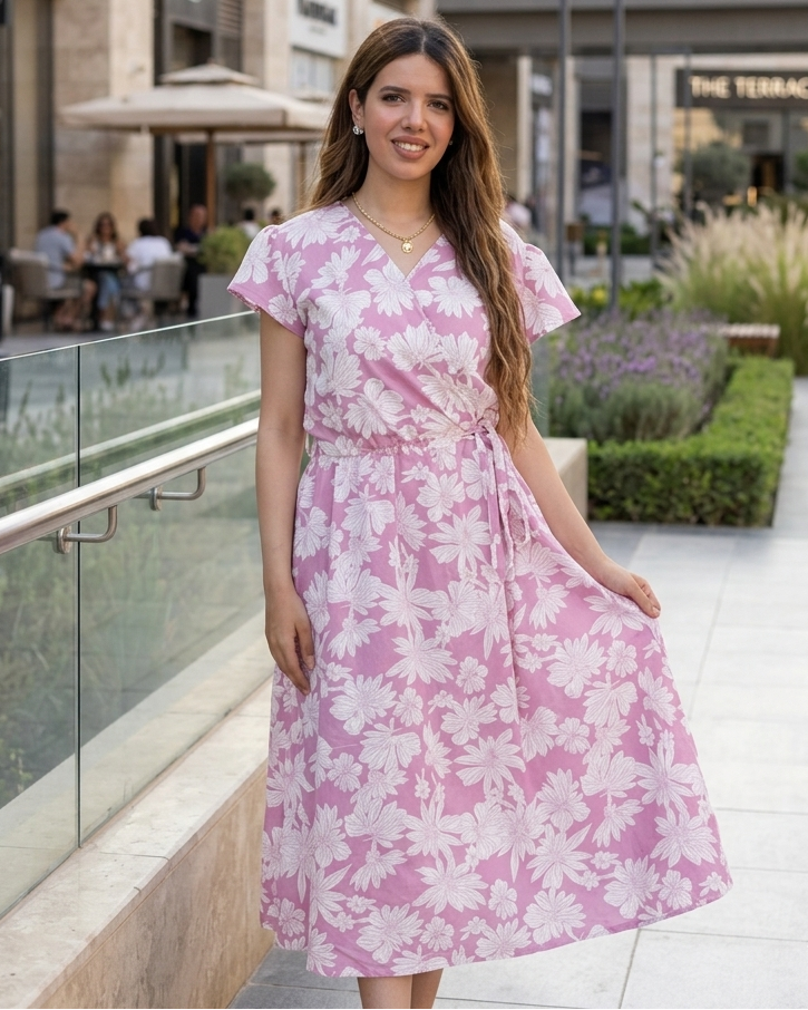 Rosy Whisper Dress